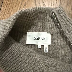 BASH sweater with zip at neck